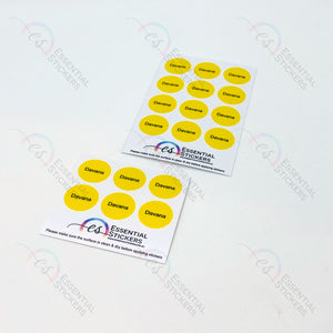 Oil Cap Stickers - D