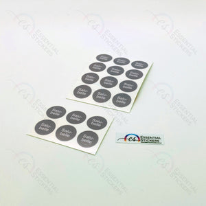 Oil Cap Stickers - S